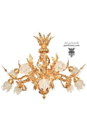 لوستر قیمت مناسب جدید پذیرایی کلاسیک برنز برنجی آویزث