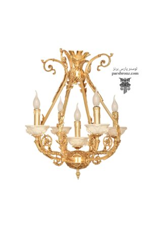 لوستر فانتزی سفید جدید کوچک برنز آشپزخانه اتاق خواب پذیرایی سرامیکی برنجی برنزی