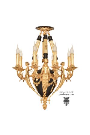 خرید قیمت ارزان لوستر پذیرایی برنز جدید کلاسیک کوچک مدرن برنجی برنزی پذیرایی آشپزخانه اتاق خواب برنج مشکی