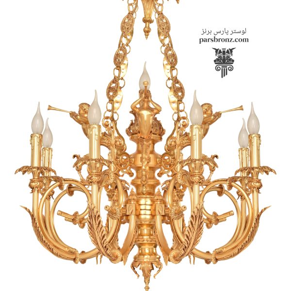 لوستر کلاسیک برنز جدید برنزی لوکس برنجی پذیرایی اتاق خواب خرید قیمت ویژه کارخانه تهران