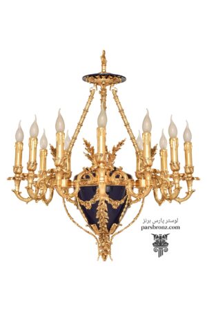 لوستر ونیزی برنزی کلاسیک طرح ایتالیایی کد CH-2012