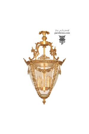 فانوس لوستر فانوسی برنز برنجی برنزی برنج کلاسیک مدرن
