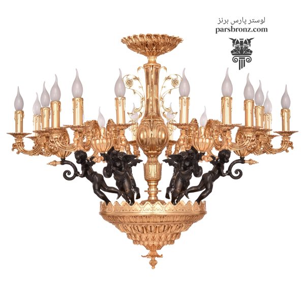 لوستر جدید پذیرایی کلاسیک قیمت خرید برنز ایتالیایی لوکس فرانسوی