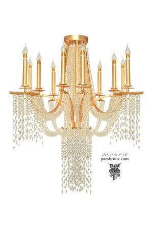 قیمت فروش و خرید لوستر های مدرن کریستالی جدید شیک آویز با کریستال شامپاینی برای پذیرایی آشپزخانه اتاق خواب در انواع شاخه ای سقفی