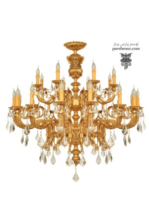 خرید قیمت لوستر برنز برنزی برنجی لوکس شیک دست ساز سلطنتی طاووس کلاسیک مدرن