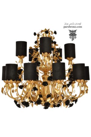 لوستر جدید پذیرایی مشکی کلاسیک مدرن فانتزی برنز برنجی لوکس اتاق خواب پذیرایی قیمت مناسب