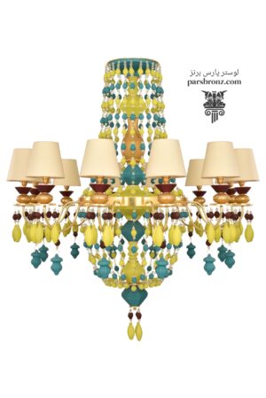 لوستر پذیرایی برنز سرامیکی اسپرت مدرن جدید برنزی برنجی برنج برای آشپزخانه پذیرایی اتاق خواب شیددار شیک