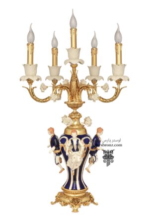 خرید ارزان شمعدان رومیزی فانتزی کلاسیک شمعدان برنزی جدید روی کنسول