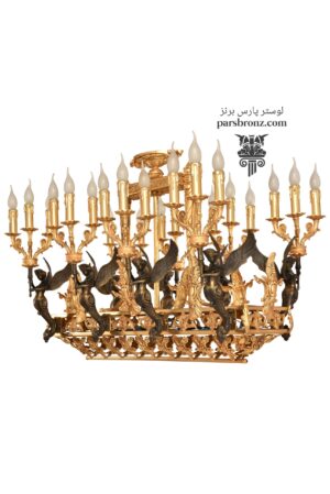 لوستر لاینر کلاسیک برنز خطی برای آشپزخانه بالای نهار خوری فرشته برنجی برنزی لاینری