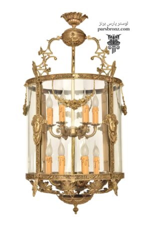 لوستر فانوسی برنزی برنجی برنز بزرگ کلاسیک مدرن