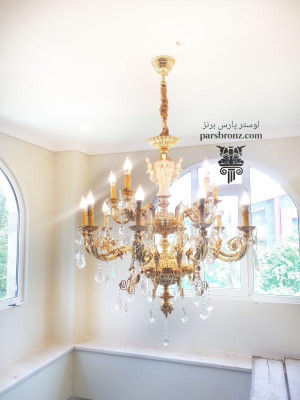 خرید مستقیم کارخانه تولید کننده لوستر کلاسیک مدرن فانتزی پذیرایی اتاق خواب آشپزخانه قیمت مناسب برنز برنجی برای براي پذيرايي 
