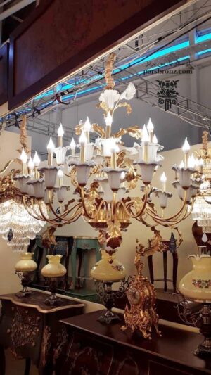 لوستر بزنزی جدید آشپزخانه اتاق خواب پذیرایی سفید لوکس لاکچری