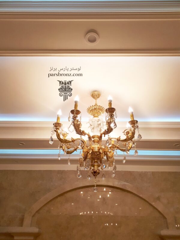 خرید ارزان لوستر جدید فانتزی برنز برای پذیرایی اتاق خواب آشپزخانه سرامیکی مدرن کلاسیک برنزی برنجی روی بالای جزیره اپن نهارخوری