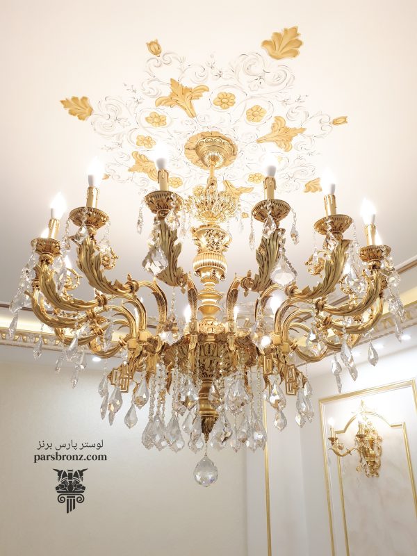 قیمت ارزان لوستر جدید پذیرایی برنز کلاسیک مدرن برنجی برنزی اتاق خواب آشپزخانه براي پذيرايي برنز طلائی آویز سقفی