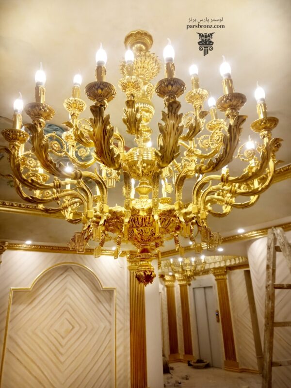 قیمت لوستر لوکس لاکچری جدید پذیرایی برنز کلاسیک مدرن برنجی برنزی اتاق خواب آشپزخانه آویز فانتزی سقفی طلائی شاخه ای