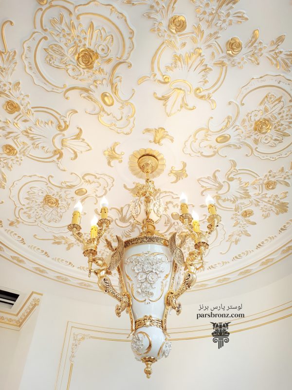 قیمت خرید انواع لوستر جدید آشپزخانه آویز فانتزی مناسب آشپزخانه کلاسیک برنز برای اشپزخانه پذیرایی اتاق خواب سفید طلایی نئوکلاسیک برنج با قیمت فروش کارخانه در تهران