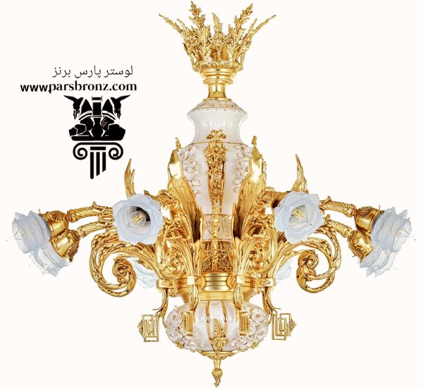 خرید لوستر جدید کلاسیک برنزی شاخه‌ای آویز فانتزی برای اتاق نشیمن پذیرایی جدید آشپزخانه اتاق خواب برنج با خرید قیمت ارزان رنسانس
